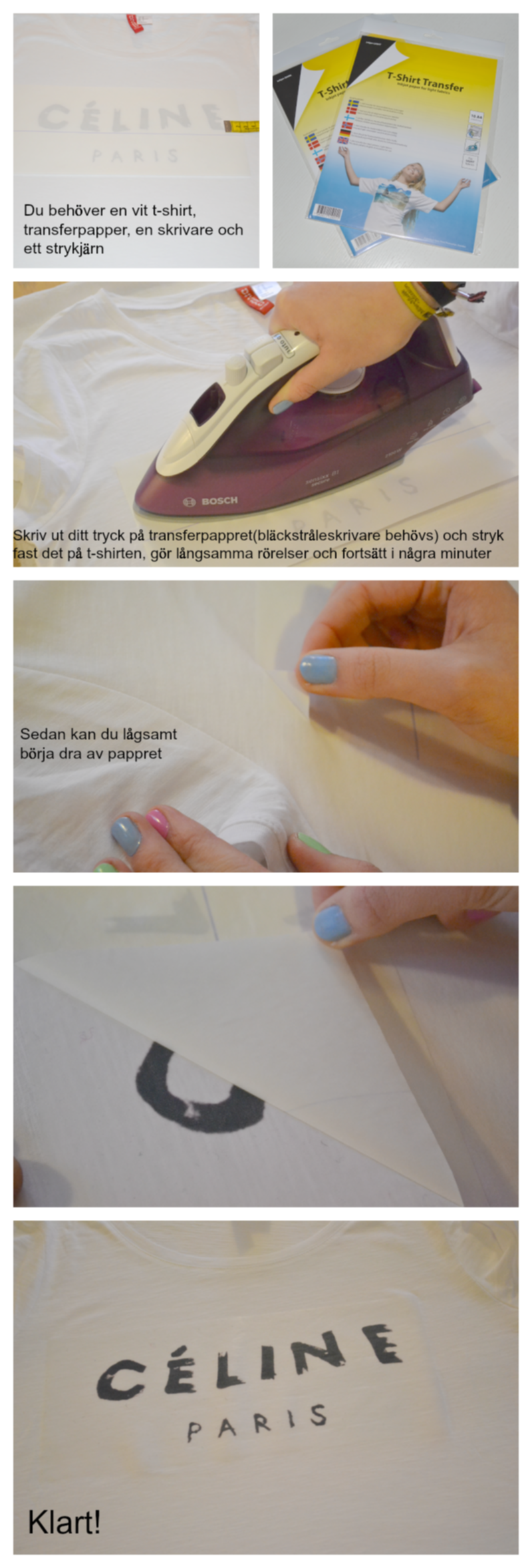 DIY Céline Paris t-shirt DIY Céline Paris t-shirt