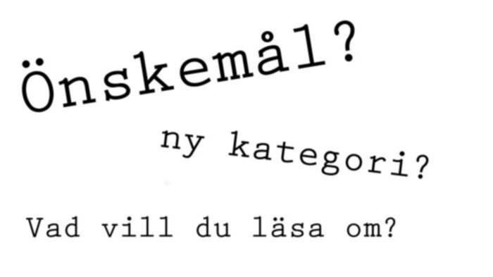 Olika bloggämnen